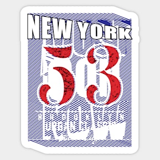 New York 53 Sticker